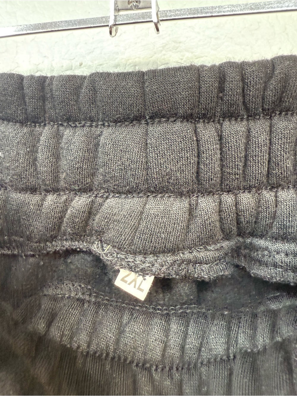 Black Wide-Leg Graphic Sweatpants oversized - Picture 6 of 6